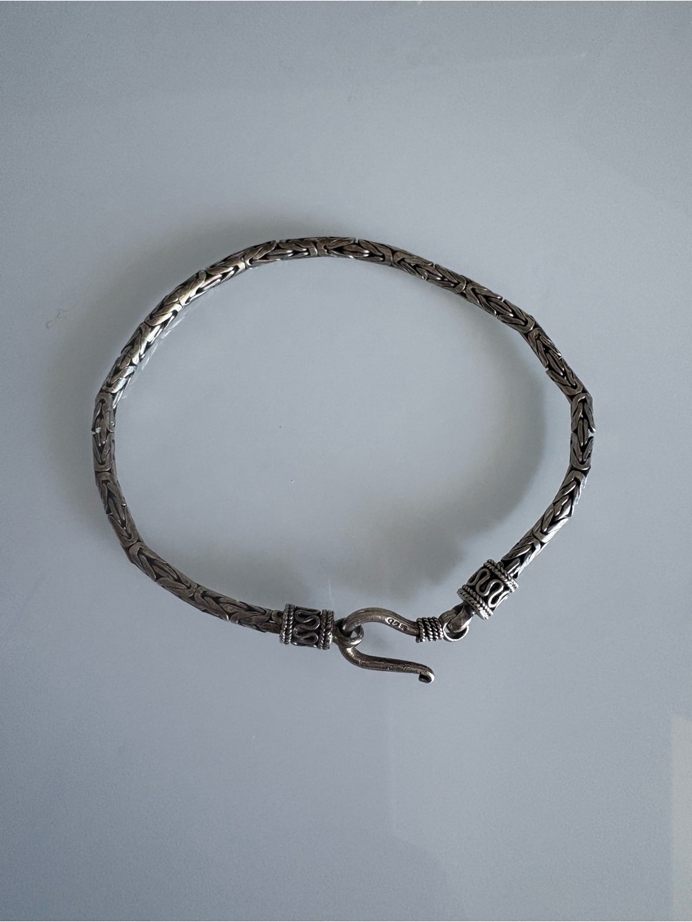 Bali Sterling Silver Byzantine Bracelet - Silver